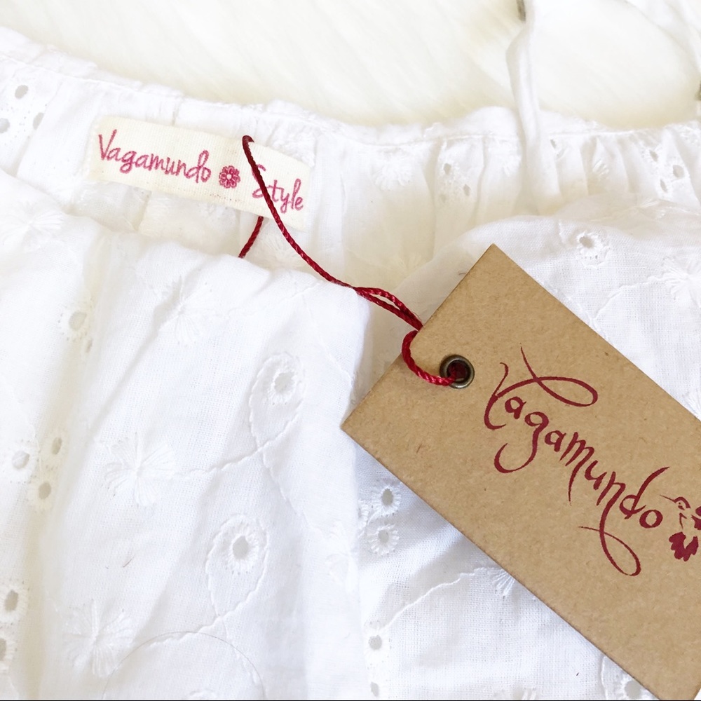 Vagamundo Lola Eyelet Crop Top XS - Picture 4 of 8